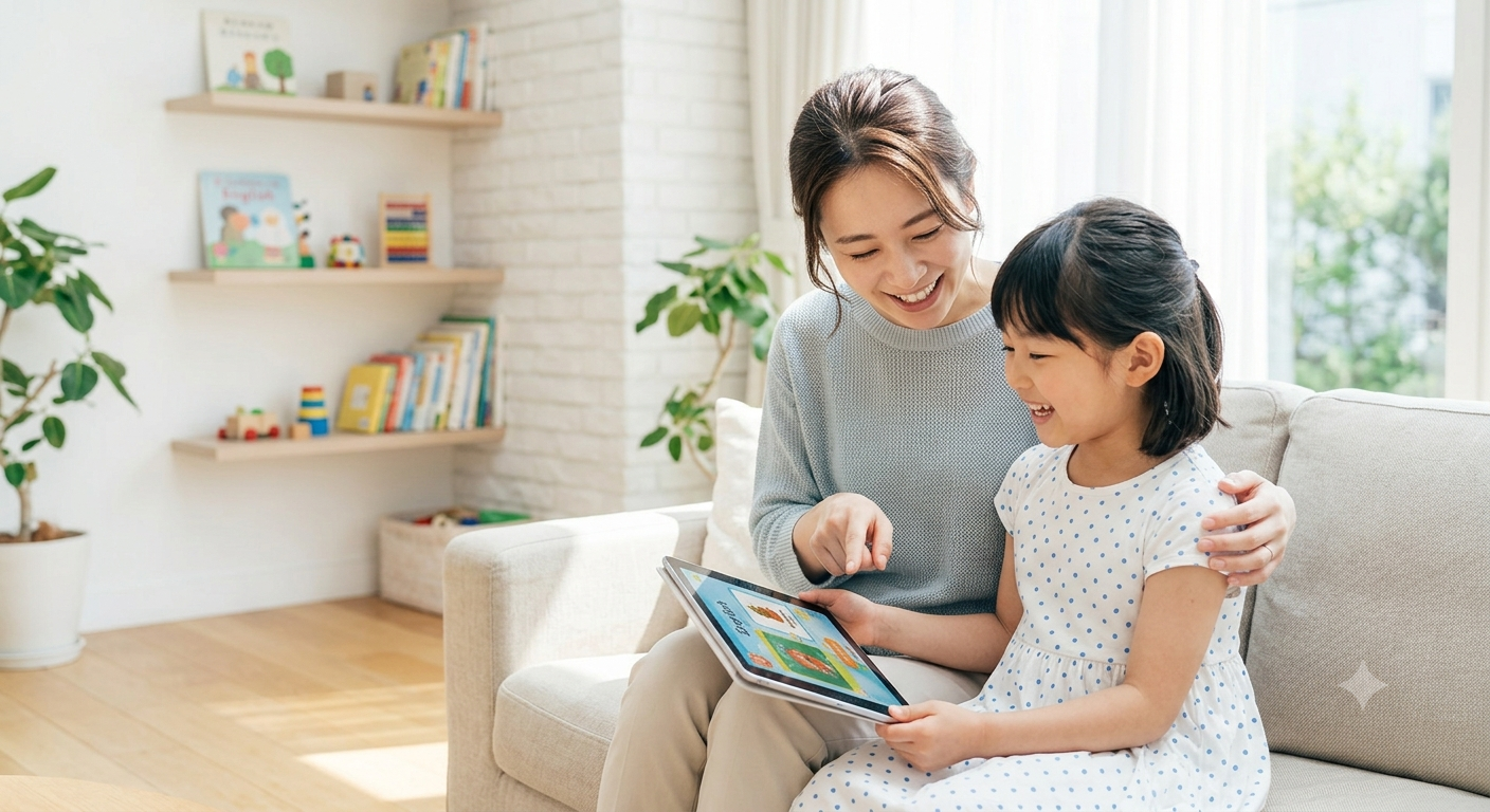 子どもの英語学習をサポートする保護者